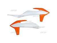 UFO PLAST radiateurafdekking radiator covers ufo ktm white/ orange - thumbnail