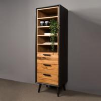 Tower Living Boekenkast 'Bresso' Eiken, 174 x 55 cm - thumbnail