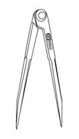 KS Tools 3000413 Puntpasser Gereedschapsstaal - thumbnail