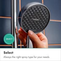 hansgrohe Activera S doucheset 95 - 2jet - EcoSmart - met glijstang 90cm - chroom 28046000 - thumbnail
