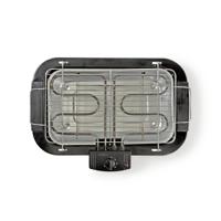 Nedis BBQE110BK Elektrische Barbecue Rechthoekig 38 X 22 Cm 2000 W - thumbnail