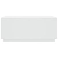 Salontafel met LED-verlichting 90x50x40 cm wit - thumbnail