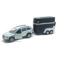 Die Cast pb Volvo XC90 met paardentrailer 3 ass - thumbnail