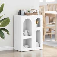 Dressoir Wit 59 x 35 x 80.5 cm Bewerkt hout - thumbnail