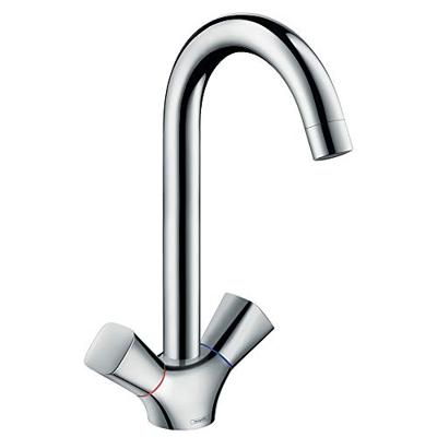 Hansgrohe Logis 1 gats keukenkraan met hoge draaibare uitloop chroom 71280000 Hansgrohe Logis 1 gats keukenkraan met hoge draaibare uitloop chroom 71280000