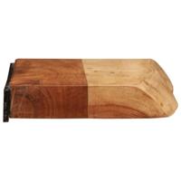 Wandschappen 2 st 40x20x3,5 cm massief acaciahout - thumbnail