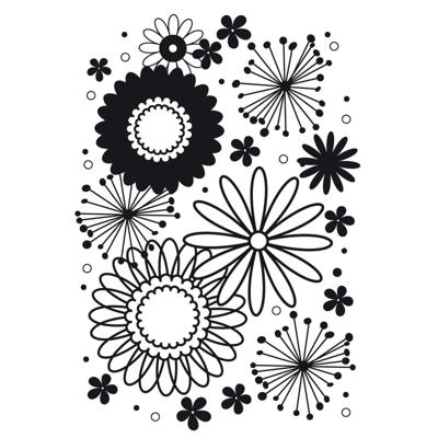 Vaessen Creative • embossing folder bloemenpatroon