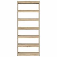 Boekenkast met plank Sonoma eiken 80 x 30 x 198 cm Bewerkt hout - thumbnail