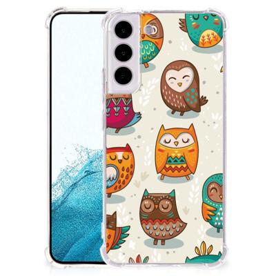 Samsung Galaxy S22 Plus Case Anti-shock Vrolijke Uilen Samsung Galaxy S22 Plus Case Anti-shock Vrolijke Uilen
