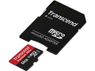 Transcend Premium microSDXC-kaart Industrial 64 GB Class 10, UHS-I Incl. SD-adapter
