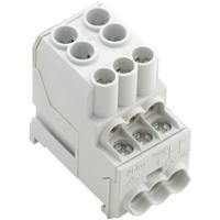 Weidmüller 1561910000 Potentiaalverdeler Schroeven Lichtgrijs 3 stuk(s) - thumbnail