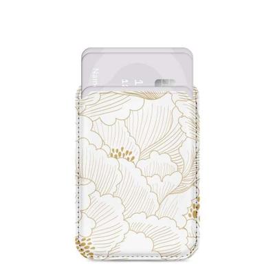 MIO White Roses Magsafe Compatible Card Holder