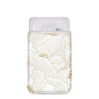 MIO White Roses Magsafe Compatible Card Holder - thumbnail