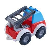 Haba brandweerwagen jongens 13 x 9 cm rood/blauw - thumbnail