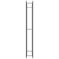 Haardhoutrek 110x28x214 cm staal matzwart - thumbnail