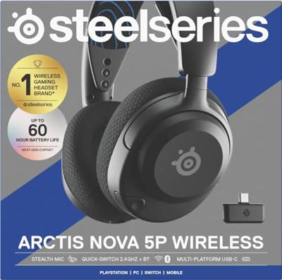 Hoofdtelefoon met microfoon SteelSeries Arctis Nova 5P Zwart - thumbnail