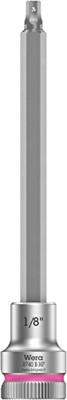 Wera 8740 B HF Binnenzeskant Zyklop Bitdop met 3/8"-aandrijving met vasthoudfunctie, 1/8" x 107 mm - 1 stuk(s) - 05003081001