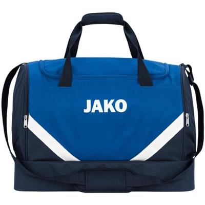 JAKO 2024 Sporttas Iconic Met Bodemvak - Royal/Marine - L (ca. 85 Liter)