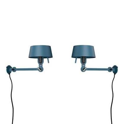 Tonone Bolt Bed Underfit wandlamp met stekker set van 2 Thunder Blue