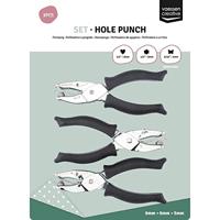 Vaessen Creative • ponstang set hart bloem vlinder 3st. - thumbnail