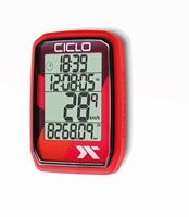 CICLOSPORT fietscomputer "protos 105" bike computer protos 105 red - thumbnail