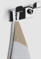 Clou Fold handdoekhaak dubbel 6,6x2,5x3,7cm chroom - thumbnail