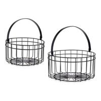 Basket spelset Gift Decor JY19150BK JY19150BK Zwart Metaal - thumbnail