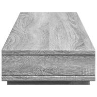VidaXL Monitorstandaard 100x27x15 cm bewerkt hout grijs sonoma eiken - thumbnail