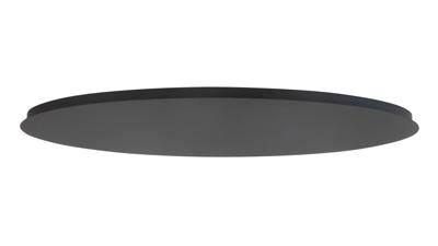 Ylumen Plafondplaat ovaal 100 x 35 cm zonder gaten zwart