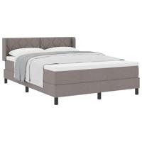 Boxspringbed met matras Taupe 200 x 160 cm Polyester - thumbnail