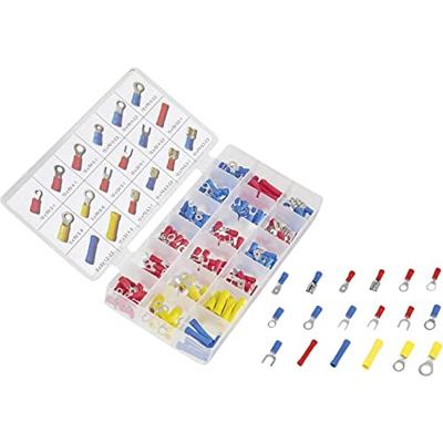 TRU COMPONENTS TC-10091112 Assortiment kabelschoenen 0.5 mm² - 6 mm² Rood, Blauw, Geel 1 stuk(s)