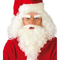 Kerstman Pruik Met Baard Kort - thumbnail