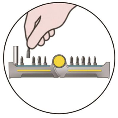 Wolfcraft Bit-Butler Maxi | Sleuf, Kruiskop PH/PZ, TORX®, Inbus | 21-delig - 1374000 Wolfcraft Bit-Butler Maxi | Sleuf, Kruiskop PH/PZ, TORX®, Inbus | 21-delig - 1374000