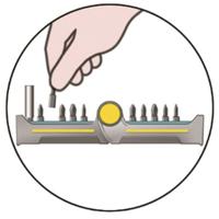 Wolfcraft Bit-Butler Maxi | Sleuf, Kruiskop PH/PZ, TORX®, Inbus | 21-delig - 1374000 - thumbnail