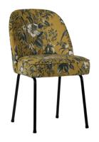 WOOOD Eetkamerstoel 'Vogue Poppy' Velvet, kleur Mosterd - thumbnail