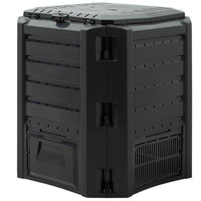 Composteerbak Zwart 380L , afmeting 72x72x83cm