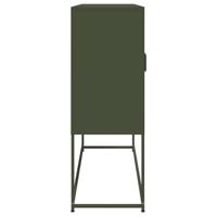 Hoge kast 100,5x39x107 cm staal olijfgroen - thumbnail