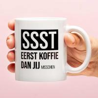 Mok Ssst eerst koffie dan jij misschien - thumbnail