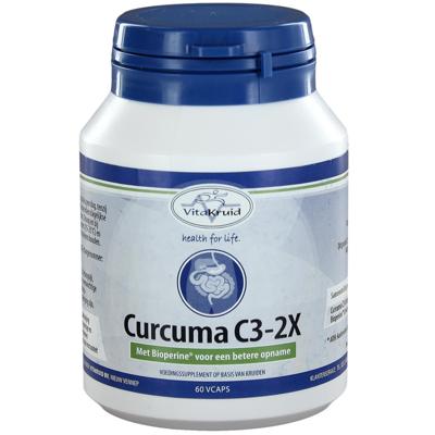 Vitakruid Curcuma C3-2X (95% curcuminoiden) met Bioperine 60 Vegetarische capsules