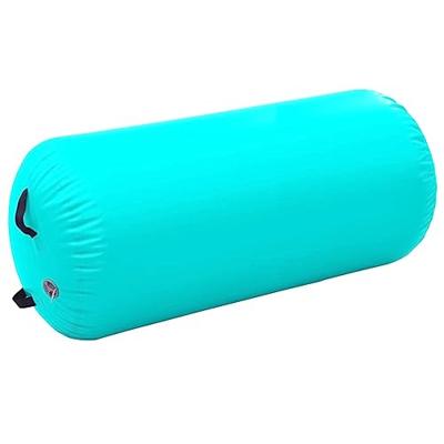 VidaXL Gymnastiekrol met pomp opblaasbaar 120x90 cm pvc groen