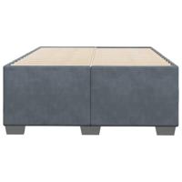 Bedframe zonder matras 120x190 cm fluweel donkergrijs - thumbnail