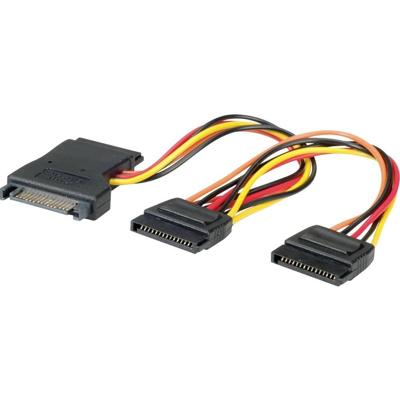 ROLINE stroom Y-Adapterkabel SATA / 3x SATA, 0,3 m ROLINE stroom Y-Adapterkabel SATA / 3x SATA, 0,3 m