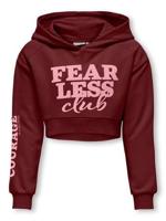 Kids ONLY winter hoodie meisjes - paars - KogDiana - cropped fit - thumbnail