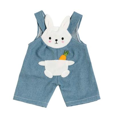 Heless Poppen tuinbroek met gestreept shirt bunny lou, 28-35 cm