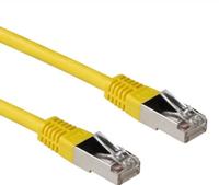 ACT Gele 3 meter LSZH SFTP CAT6A patchkabel met RJ45 connectoren - thumbnail