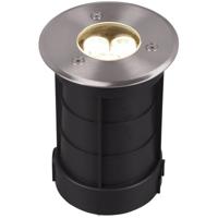 LED Grondspot Inbouw Rond 3W IP65 Warm Wit 3000K Mat Nikkel RVS - thumbnail