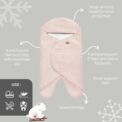 Deken BEABA Babynomade® met fleece voering roze (poederkleur) Deken BEABA Babynomade® met fleece voering roze (poederkleur)