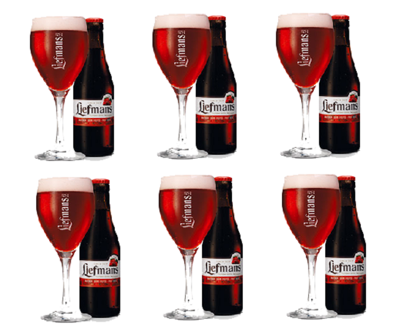 Liefmans Bierglazen op Voet - 250 ml - 6 stuks