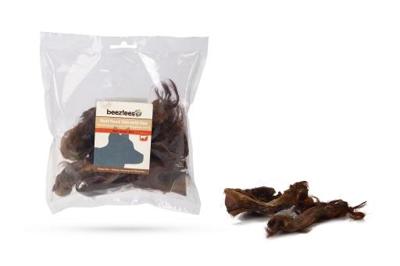 Beeztees Runderkophuid Met Haar - Hondensnack - 15 Cm - 200 Gram