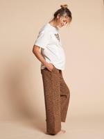 Pyjama set 2-delig luipaard zwangerschap en borstvoeding ENVIE DE FRAISE taupe - thumbnail